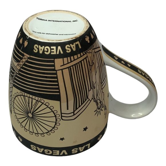 Torkia International Las Vegas Gold Mug Souvenir Casino Background Vegas Sign - Picture 9 of 9